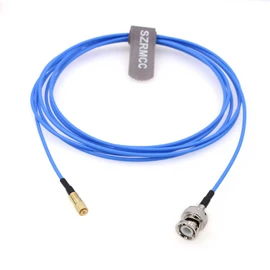 SZRMCC BNC Male to M5 Microdot Male Test Cable Coaxial Sensor Extension Cable Low Noise for 10-32 UNF Vibration Accelerometer Pressure Sensors (60cm)