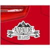 Samunshi® Adventure Begins Lettering Sticker Car Sticker Windscreen Sticker Motorcycle