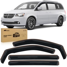 Nilight in Channel Rain Guards for Grand Caravan 2008-2023, Chrysler Town Country 2008 2009 2010 2011 2012 2013 2014 2015 2016, Volkswagen Routan 2009-2012 Window Deflectors, Vent Window Visors-4PCS