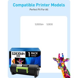 MasaiMara Compatible Black S2830 (Ggctw) High Yield Laser Toner Cartridge Replacement for Dell (8500 Page Yield) S2830 S2830dn 2830 dn 2830dn Smart Series Ink Printers