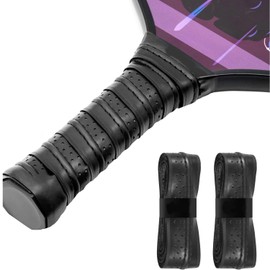 Pickleball Paddle Grip Tape 2 Pack Pickleball Overgrip Anti-Slip Grip Vented Cooling Tacky Comfort Sweat-Free Replacement Paddle Handle Grip