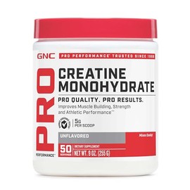 GNC Pro Performance Polvo de Monohidrato de Creatina para Hombres y Mujeres, 5g de Creatina por Porción, Desarrollo Muscular, Producción de Energía, R