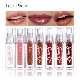 Kit 7 Labiales Gloss Efecto Glass Volumen Perlado Hidratante