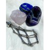 Crystal Holder Necklace Cage for Stone Adjustable Natural Crystal Cage