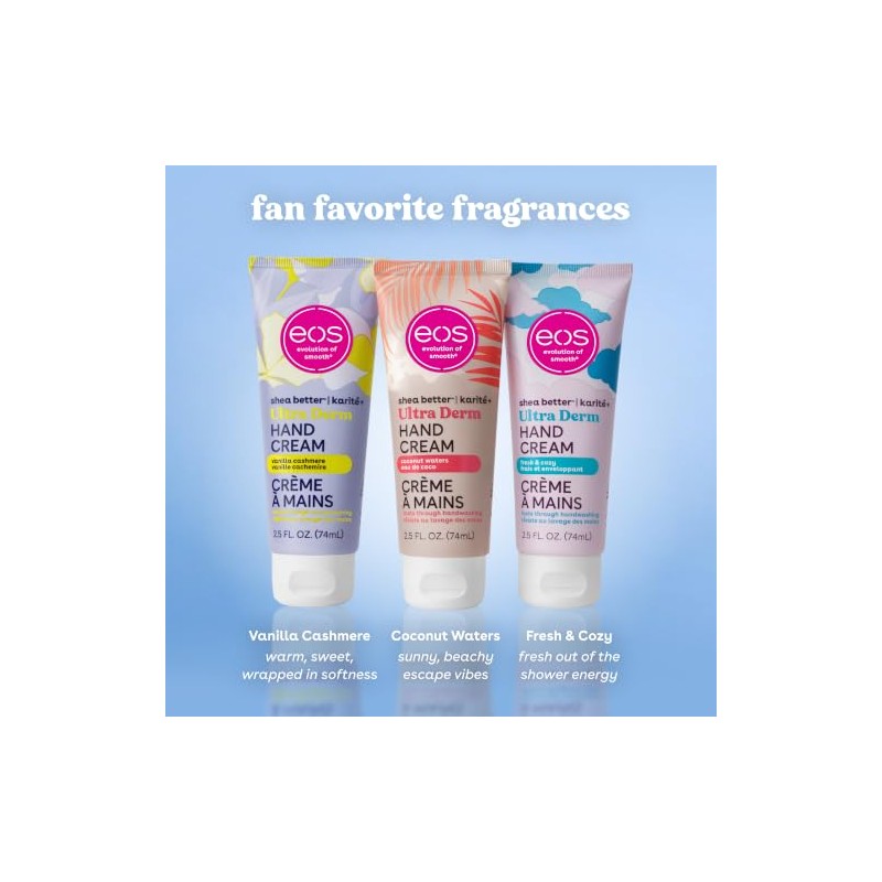 Eos Shea Better Hand Cream Vanilla Cashmere Instant Hydration Lasting