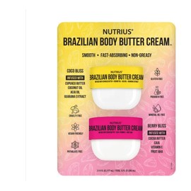 Nutrius New ! Nutrius Brazilian Body Butter Cream, 6 oz, 2-pack