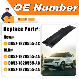 LEVANLIGHT B Pillar Molding Trim with Door Entry Keypad Compatible with Ford Explorer 2011-2019, Driver Front Left Outer LH Side Door Pillar Applique for Replaces# DB5Z-7820555-AC, BB5Z-7820555-AA