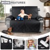 TAOCOCO 100% Waterproof Oversized Loveseat Recliner Cover, Non Slip Split