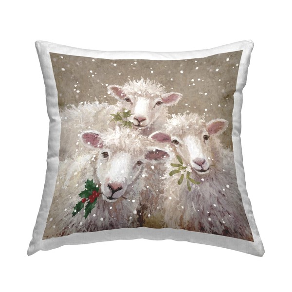 Stupell Industries Sheep Trio Winter Snowfall Design by Pip Wilson