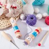 3Pcs DIY Crafts French Knitter Set Cute Unique Wooden Crochet