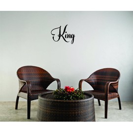 King Queen Fairy Tale Castle Prince Princess Girls Love Beautiful Crown Prince Unicorns Royalty Sweet Dreams Decorating Holiday Gift Ideas Girl Boy Bedroom Wall Decal Sticker - Size: 10 Inch x 22 Inch