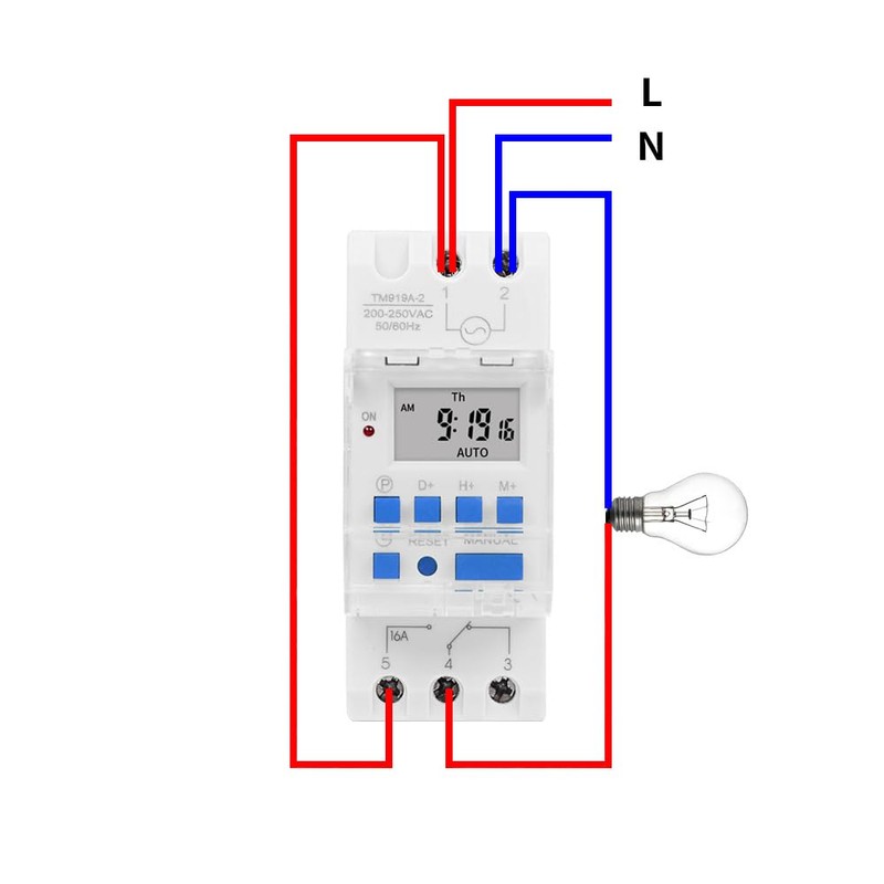 TM919A-3 Weekly Digital Timer, 24 V DC 16 A Timer,
