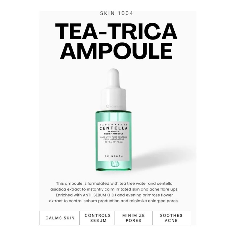 Skin1004 Madagascar Centella Tea-trica Relief Ampoule 30ml Todo Tipo De