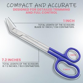 ZAMAHA UK Extra Long Handle Toenail Scissors, 19 cm Heavy Duty Stainless Steel Clippers, Podiatry Pedicure Set