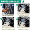 Pack of 2 Stop Buffer Leaf Spring, Stop Buffer Rubber
