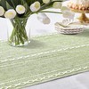 OTOSTAR Table Runner with Tassels 13x108 Inch Rustic Farmhouse Table