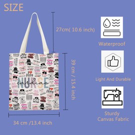 Cardiac Nurse Gift Surgeon Nurse Gift Cardiologist Thank You Gift Nurses Day Cardiac Nurse Team Gift Tote Bag (Cardiac Nurse CA)