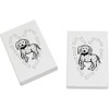 2 x 45mm 'Dog Paradise Surrounded by Bones' Erasers/Rubbers (ER00040344)