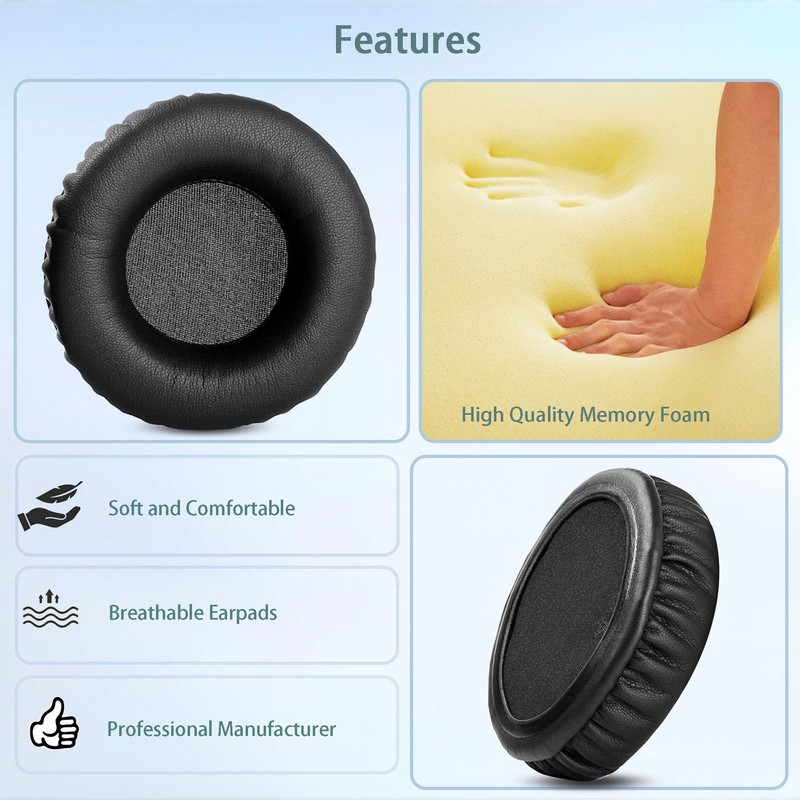 HAIZEEN Ear Pads Compatible with JLab Go Work Wireless On-Ear
