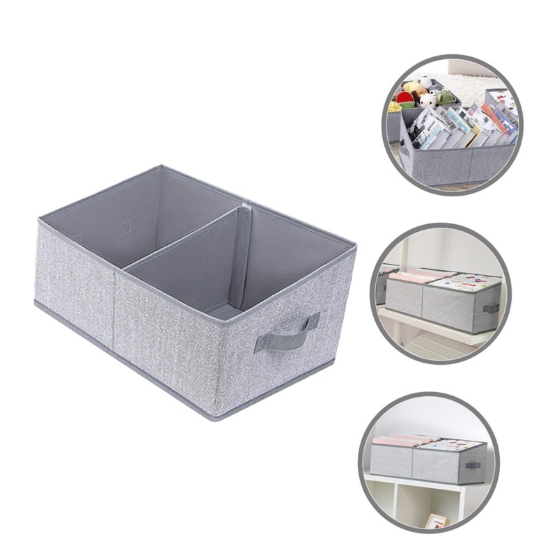 VILLFUL Trapezoid Storage Bin Fabric Baskets for Closet Multi-function Clothes