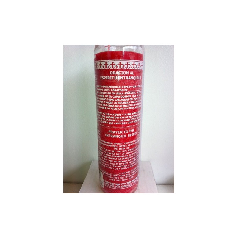 Unstill Spirit (Espiritu Intranquilo) 7 Day 1 Color Unscented Red