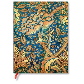 Morris Windrush (William Morris) Ultra Unlined Journal: Flexi Softcover, 100 gsm, Ribbon Marker, Memento Pouch, Book Edge Printing
