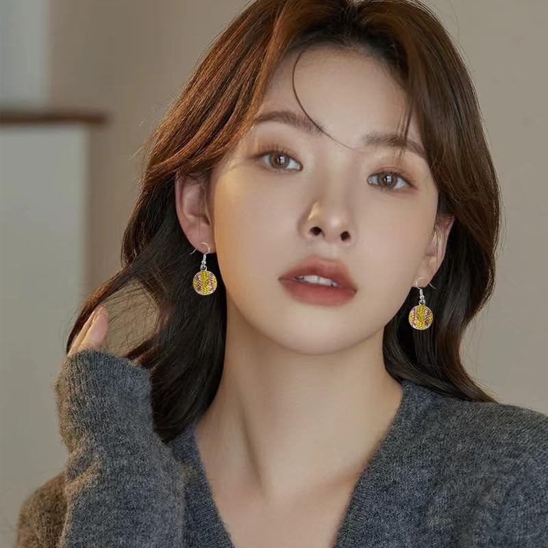 Softball Dangle Drop Earring for Women Dangling Earring for Sister