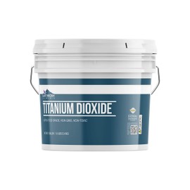 Titanium Dioxide (1 Gallon) Pure Whitening/Brightening Colorant, DIY Essential, Resealable Bucket