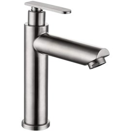 Life System ST64 Single Lever Single Faucet Stainless Steel Bathroom Faucet Standing Faucet Toilet Washbasin Hand Wash Cold Water