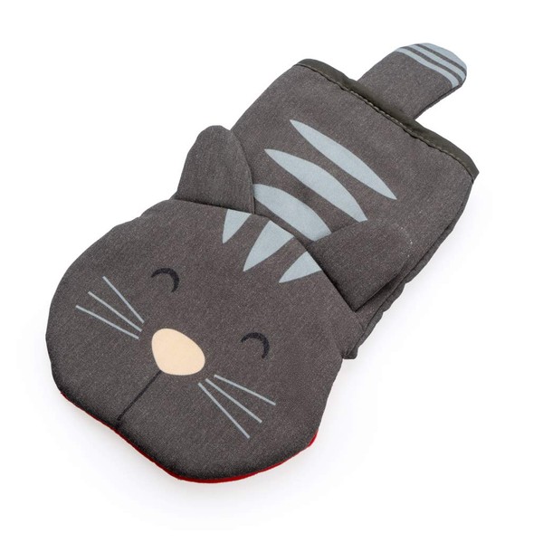 Balvi Meow! Grey Cat Shaped Oven Glove Heat Resistant 250ºC