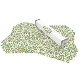 The Master Herbalist Fragrant FRESH LINEN Scented Drawer Liners in a WILLIAM MORRIS Inspired Design | Pack of 5 Sheets | Contains Essential Oils (ROLLED)