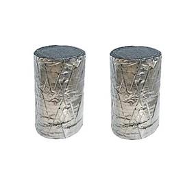 Frost King CF55 Foil Backed No Itch Natural Cotton Duct Wrap, 12-Inch x 1-Inch x 15-Feet (Pack of 2)