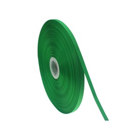 Jesep - Rollo de cinta de grogrén para envolver regalos, 100 yardas, 1/4 pulgadas, cinta de grogrén para manualidades, lazos para el pelo, accesorios surtidos (6 mm, 6 mm), color verde