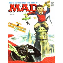 1965 Mad Magazine #94 NEW Metal Sign: Alfred E. Neuman as King Kong