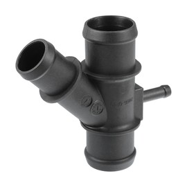 Partuto Engine Radiator Coolant Hose Connector No.1K0121087H - Car Interior Heater Hose Connector - for Volkswagen Eos 2.0L 2007-2008 Plastic Black 1 Pc