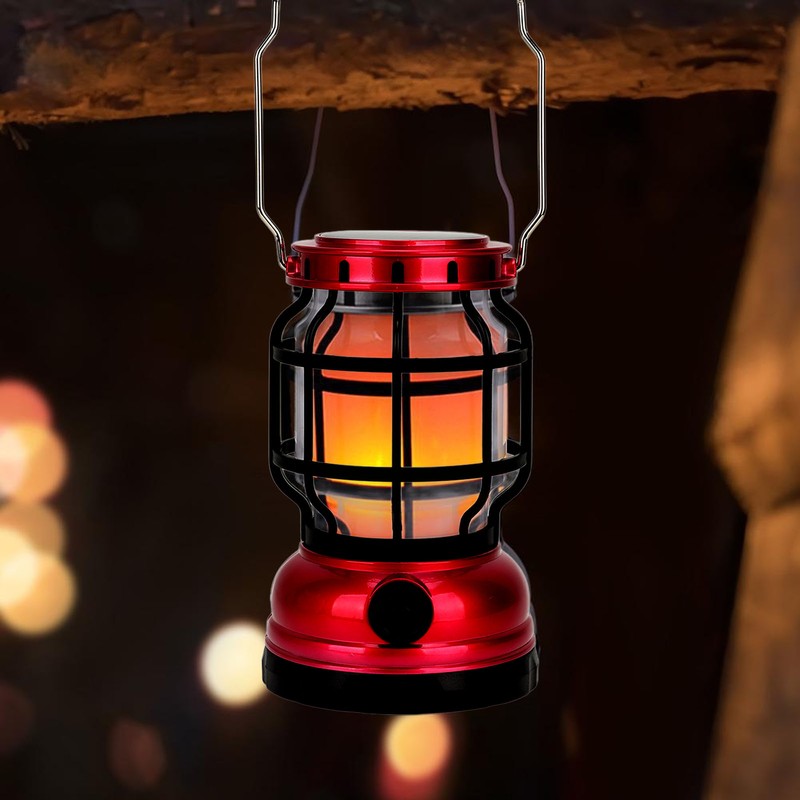 Camping Lantern ABS Plastic Portable USB and Solar Charging Survival