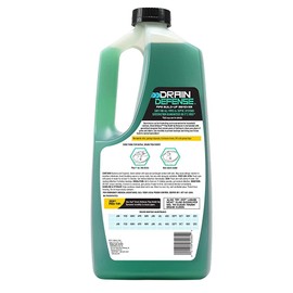 Zep Drain Defense Pipe Build-Up Remover - 64 Ounces - ZLDC648 - Professional Strength Liquid Pipe Build Up Remover,GREEN