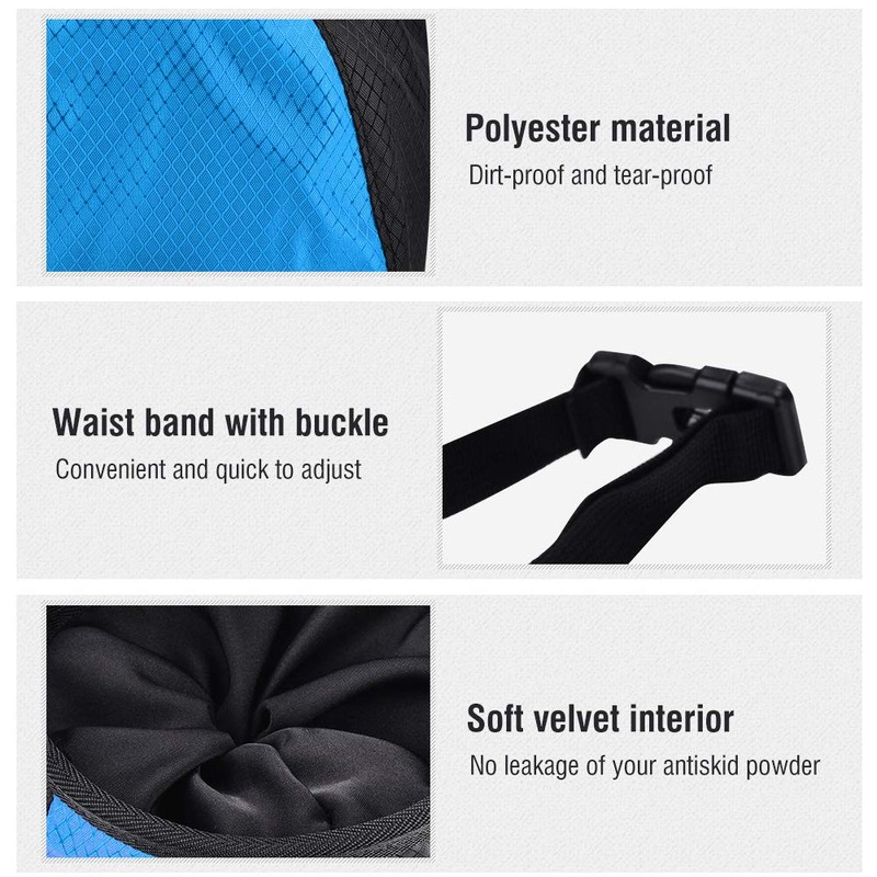 Climber Chalk Bag, Powder Bag Dirt-Proof Ployester Rock Climbing Bag,