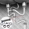 Sink Drain Pipe 1-1/2 inch Expandable Flexible Sink Drain Pipe