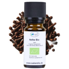 Sala Nelkenöl BIO Gewürznelke Aroma ätherisches Öl naturrein - zum Verzehr - (10 ml)