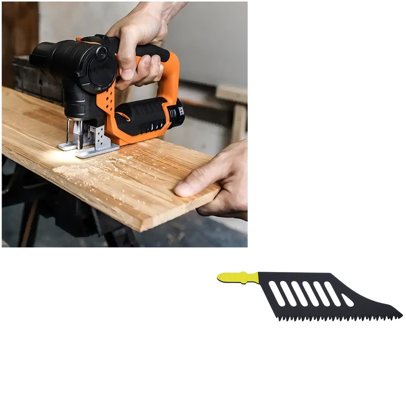 10Pcs 11 TPI Flush Cutting Jigsaw Blade T Shank Jigsaw