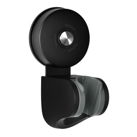 YOHOM Handheld Shower Head Holder Bracket Suction Cup Adjustable Stainless Steel Vacuum Shower Wand Hose Holder for Sprayer Nozzle Removable Bathroom Shower Accessory Clip Wall Mount Matte Black