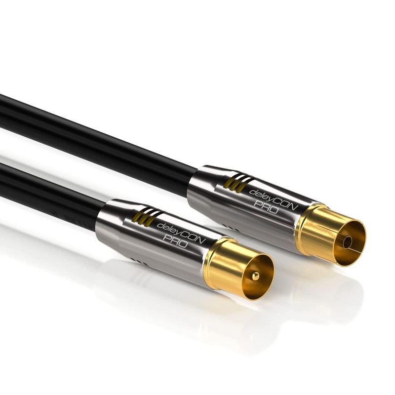 deleyCon TV Cable Straight/Straight - Gold Plated