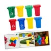 KONTONTY 8Pcs Mini Desktop Trash Can Portable Waste Container with