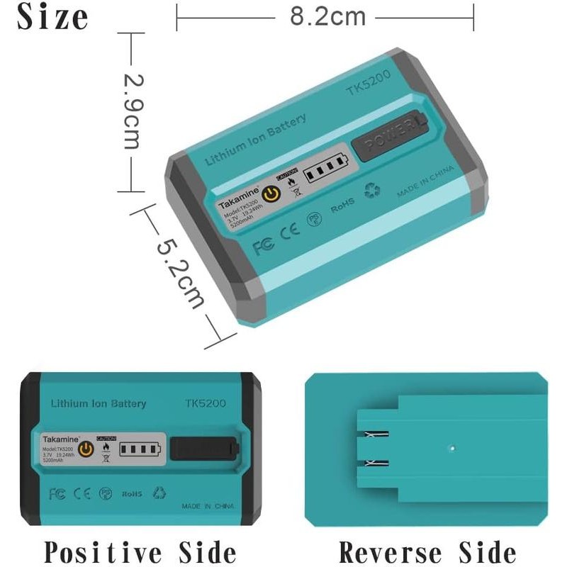 Takamine Lithium Battery TK5200 GM120S/GM160/GM120 Laser Level