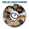 Universal Lid for Pots Pans and Skillets, 9.5&10.5&11.5 inch, Diameter