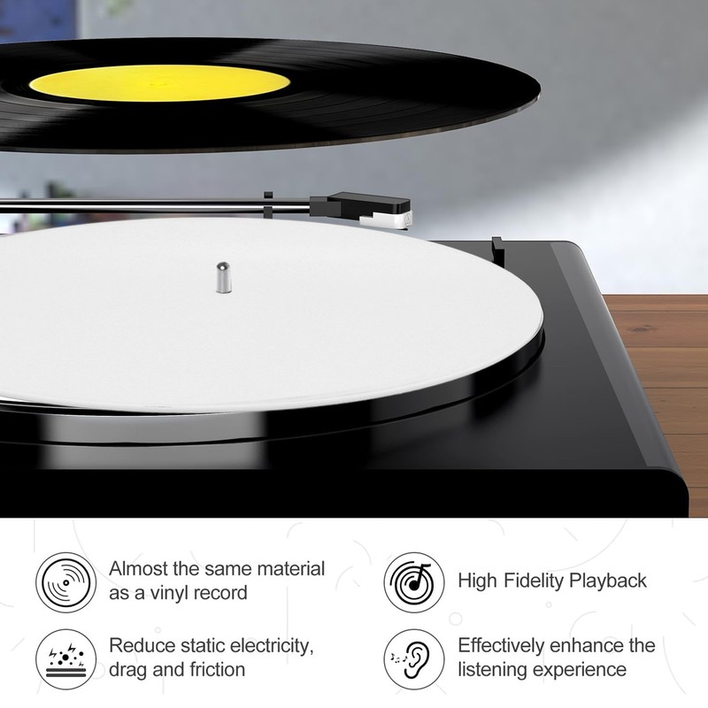 Turntable Mat Record Platter Slipmat Anti Static Acrylic Record Player