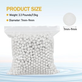 1 Bag Condensate Neutralizer Refill 3.3 Lbs - 7-8mm Calcite Pellets, pH Neutralizer Media for Water Heater Filter & Condensate Kit