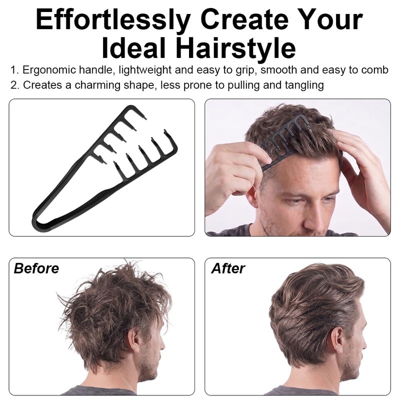 Beugo Hair Styling Powder and Comb, 30g Texturizing & Volumizing