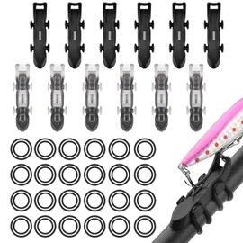 Wshxjzyay 12 Pack Lure Magnetic Automatic Hooker, Sand Spike Rod Holder, Hook Holders for Fishing Rods, Magnetic Fishing Hook Keeper